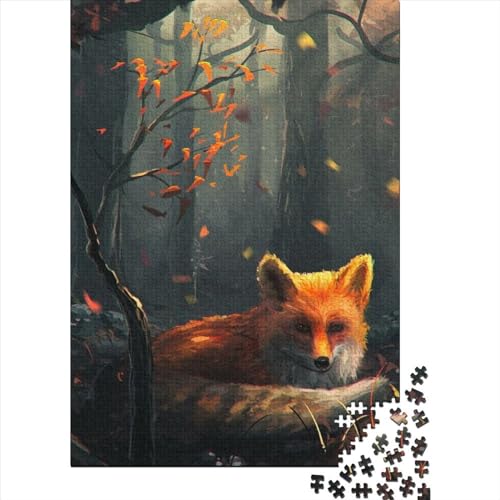 Tierfuchs für Erwachsene, 500-teiliges Puzzle-Geschenk, 500-teiliges Puzzle, Puzzle für Erwachsene, Geschenke zum Entspannen, intellektuelles Lernspielzeug (Größe 20,47 x 14,96 Zoll)