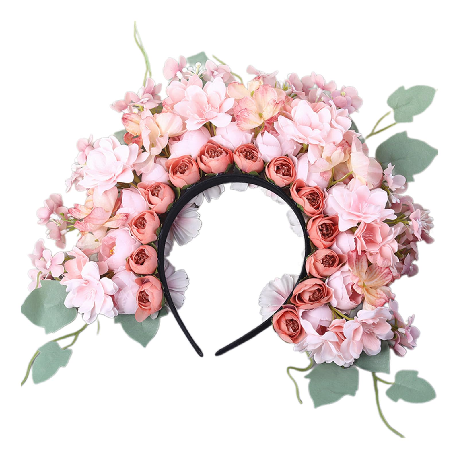 Wunderschöner Seidenblumen Kopfschmuck Stirnband Elegantes Haar Accessoire Brautjungfern