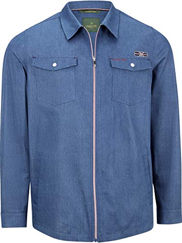 Charles Colby Herren Outdoorhemd Sir Reeves blau 3XL (XXXL) - 64