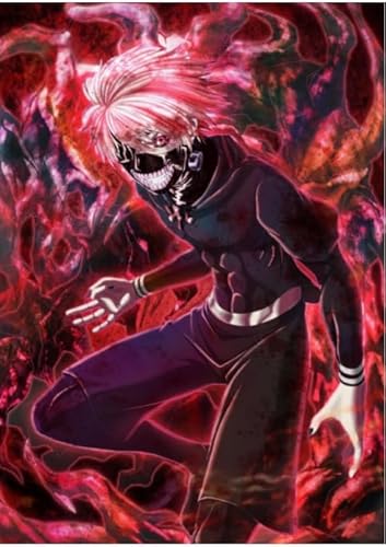 Hfmquisutron Japanese Anime Characters Kaneki Ken Poster Wooden Puzzle 1000 Pieces Adult Decompression Toy Rt143Ha