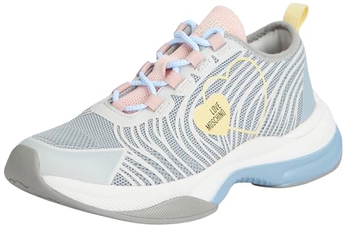 Love Moschino Damen JA15315G1I Sneakers, grau, 40 EU