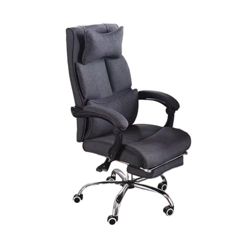 Zhaoj24-05 Bürostuhl Ergonomischer Moderner, einfacher Computerstuhl, Verstellbarer Bürostuhl for die Mittagspause, bequemer, sitzender, ergonomischer Bürostuhl Schreibtischstuhl(Grigio)