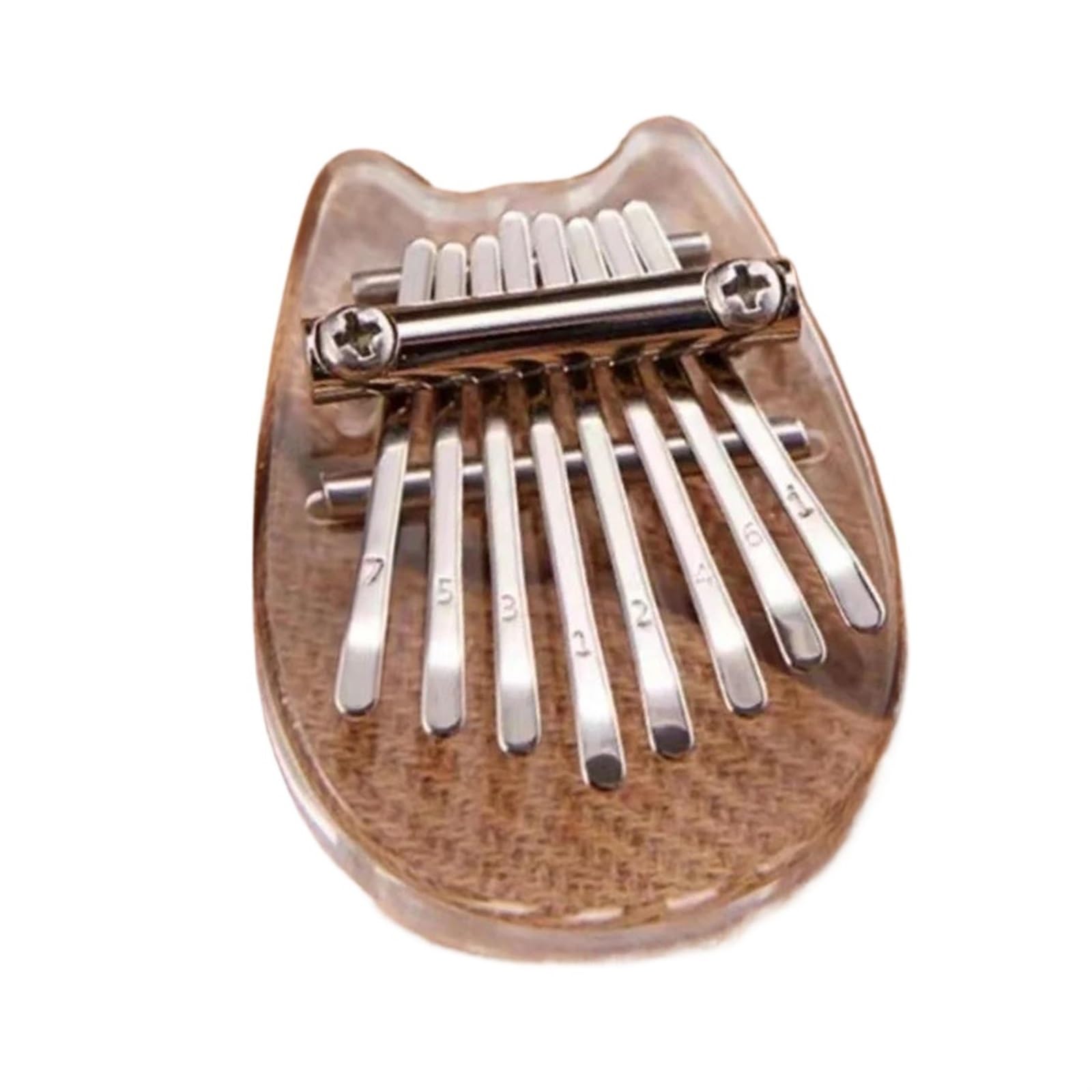 Kalimba 8 Schlüssel Kalimba Musical Instrument Mini Musik Tastatur Daumen Klavier Holz Acryl Daumen Klavier Tragbare(D)