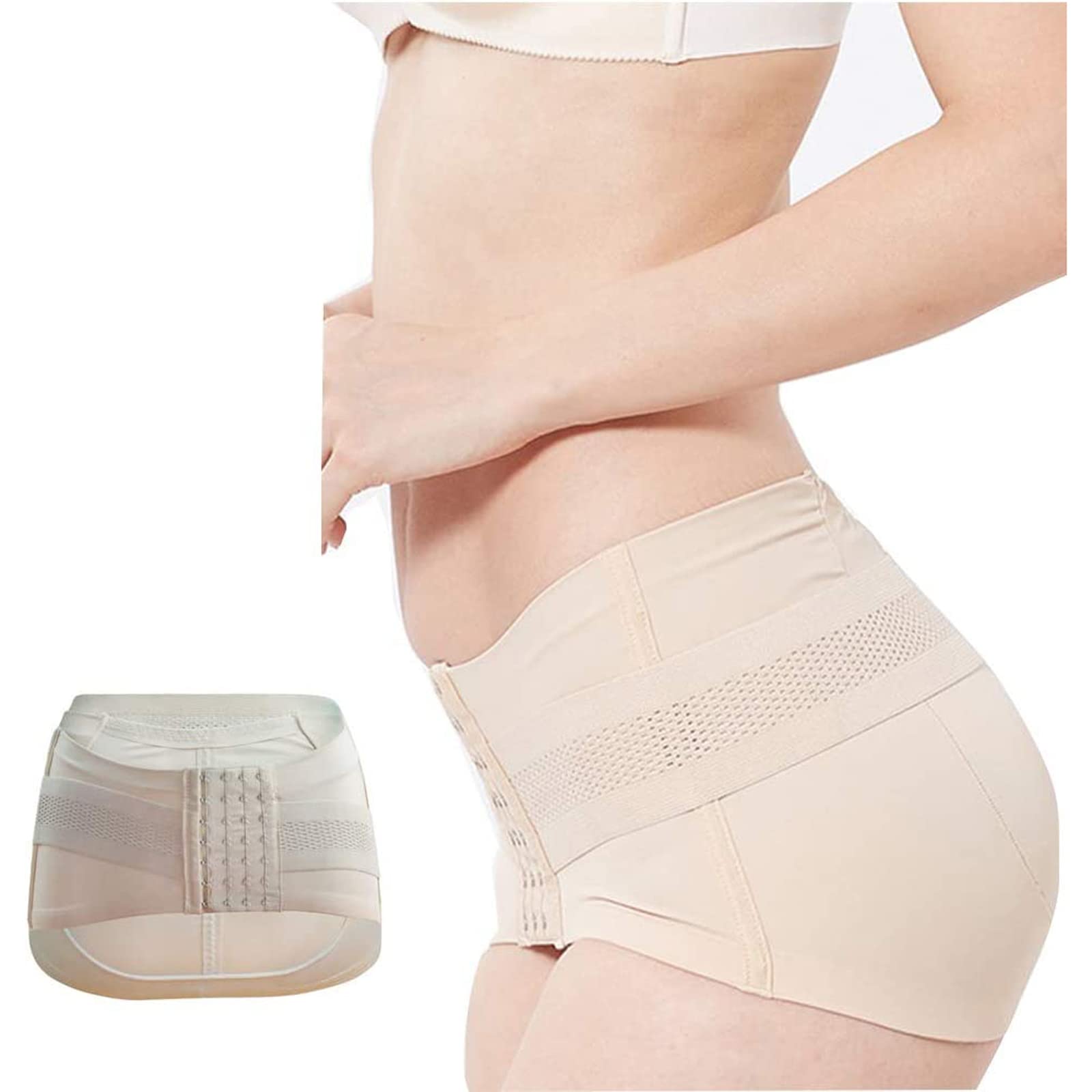 WCCNKK Postpartale Unterstützung Beckengürtel Bauch Gürtel Nach Geburt, Recovery Bauch Taille Becken Gürtel, Postnatal Bauchgurt & Postpartum Band, Rehabilitationshilfen,Haut,M