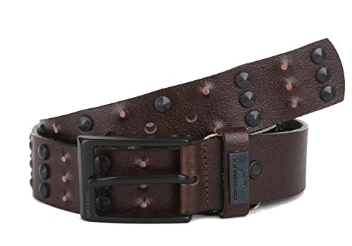 Cipo & Baxx Herren Gürtel Belt Nieten Design Ledergürtel CG122 Braun 105