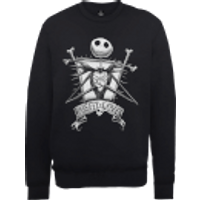 The Nightmare Before Christmas Jack Skellington Misfit Love Schwarz Pullover - XXL - Schwarz