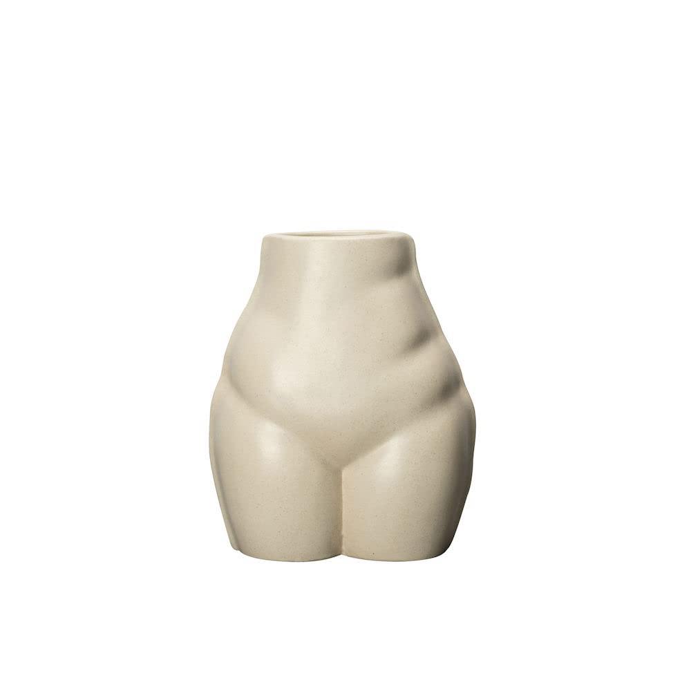 ByOn Nature Vase in der Farbe: Beige, aus Porzellan hergestellt, Maße: 15 x 11 x 19 cm, 5284800403