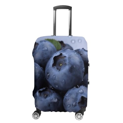 CSGJMYGS Reisegepäckabdeckung, elastisch, waschbar, modisch, kratzfest, niedlicher Panda-Koffer-Schutz, passend für 45,7 - 81,3 cm Gepäck, blueberry, XL