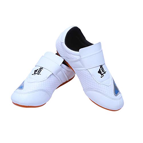 fayengan Taekwondo Schuhe Atmungsaktiv Kung Fu Tai Chi Sportschuhe Für Erwachsene Und Kinder (Color : White, Size : 35 EU)