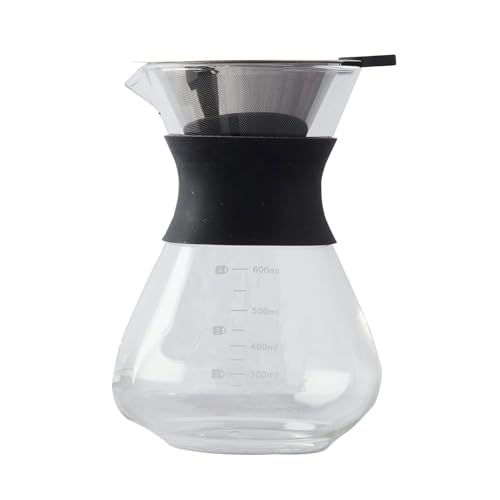 Point-Virgule Kaffeebereiter aus Glas schwarz 600ml