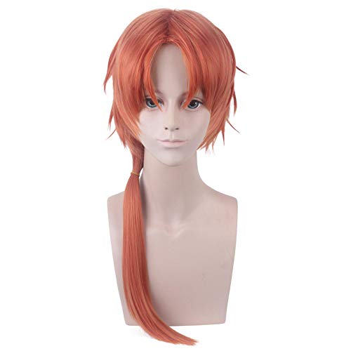 Anime cosplay perücke Anime Toilettengebundene Hanako-Kun Akane Aoi Perücke Cosplay Perücke Rollenspiel Mixed Orange 65cm