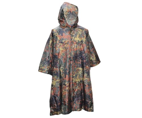 Matthias Kranz Army Regenponcho US Poncho Rip Stop in 4 Farben (BW-Flecktarn)