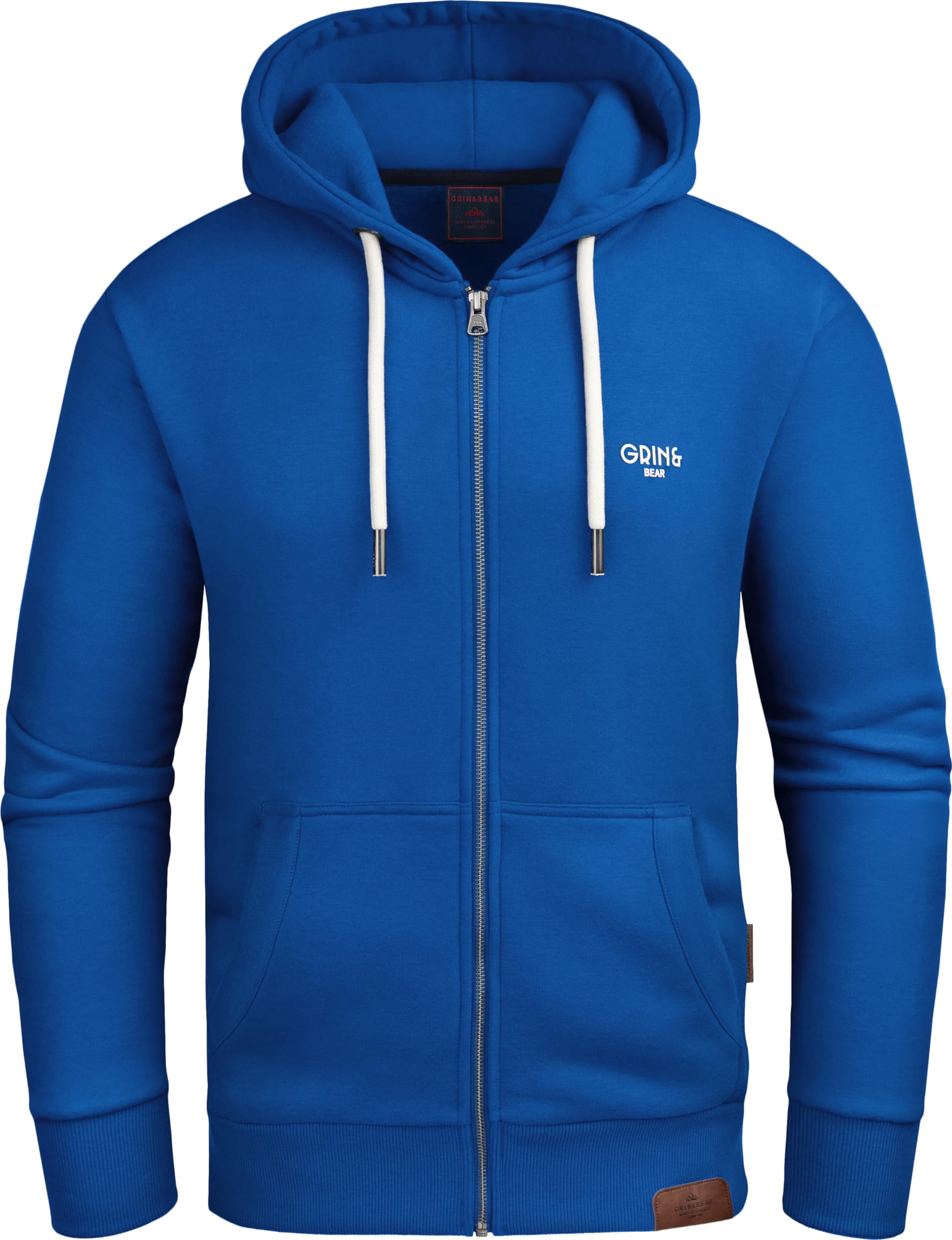 Grin&Bear Hoodie Herren Hoodie Sweatjacke GEC607 Blau M