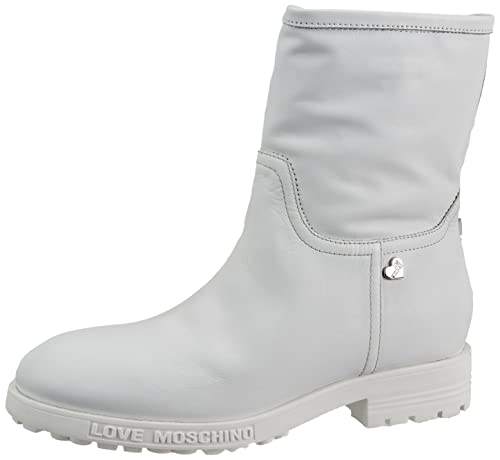 Love Moschino Damen precollezione Primavera Estate 2022 Mode-Stiefel, Bianco, 40 EU