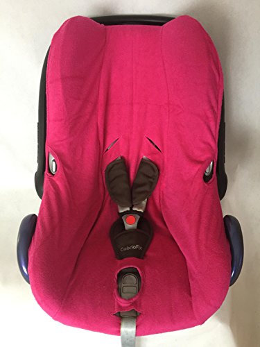 Sommerbezug Schonbezug Frottee für Maxi-cosi Cabriofix Frottee 100% Baumwolle pink