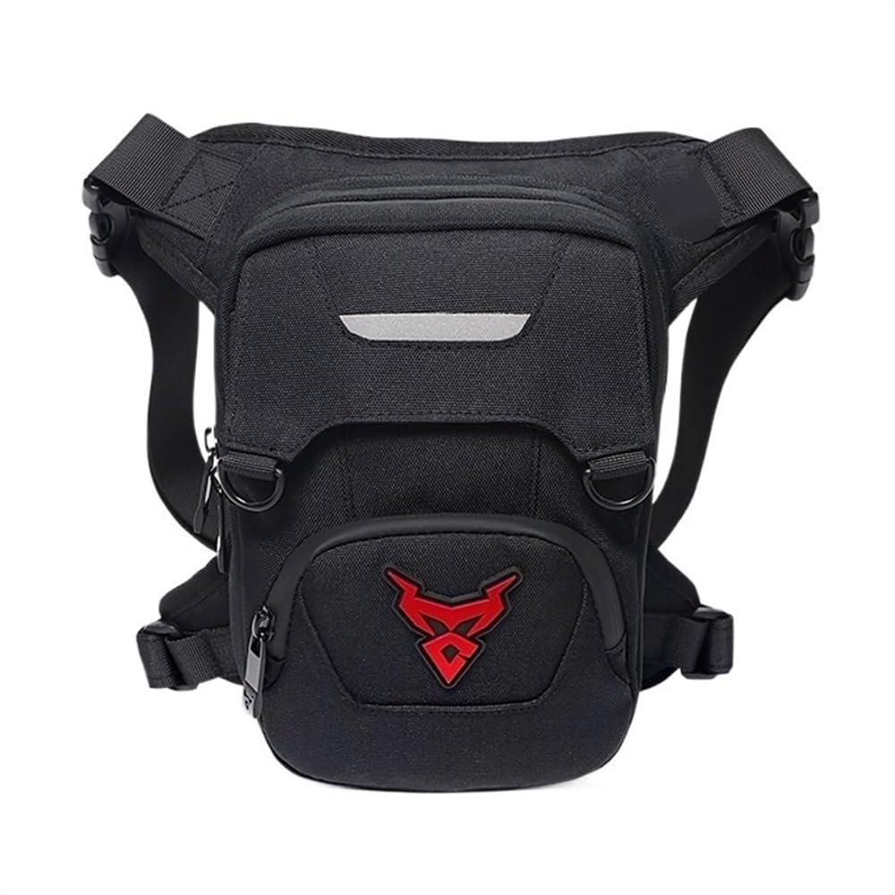 Motorrad Beintasche Motorrad Drop Taille Bein Tasche Oberschenkel Gürtel Hüfte Bu wasserdichte Motorrad Reise Einstellbare männer Geldbörse Fanny Pack Taschen Motorrad Tasche Bein(Red MC0129)