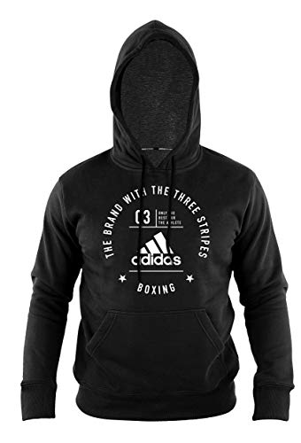 adidas Erwachsene Community Line Hoody, schwarz/Weiß, S