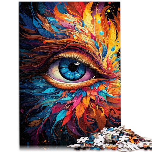 Puzzles Feuerfarbene Phönixaugen Puzzle für Erwachsene 1000 Teile Holzpuzzle ganze Familie 1000 Teile (50x75cm)