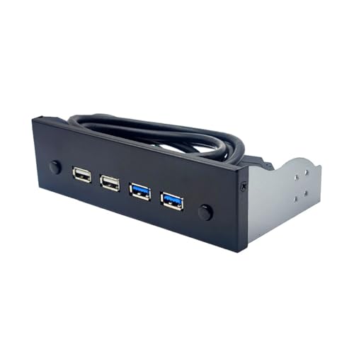 Qsvbeeqj USB 2.0 Frontplatten Hub 5 25 Zoll ROM Laufwerksschacht Für Desktop ROM Laufwerksschacht