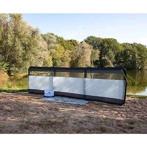 Reimo Tent Technology Camping Windschutz Sichtschutz aufblasbar HOOGE AIR 480x140cm 3 Teile inkl Pumpe