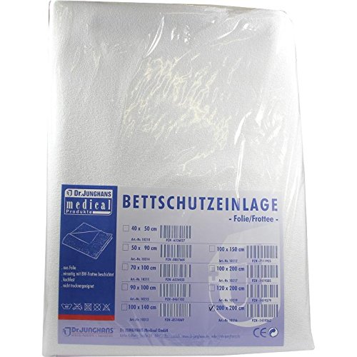 BETTSCHUTZEINLAGE Folie Frottee 200x200 cm 1 St