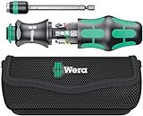 Wera 05051016001 Kraftform Kompakt 20 Tool Finder 1, mit Tasche, 7-teilig, Schwarz Grün, One size