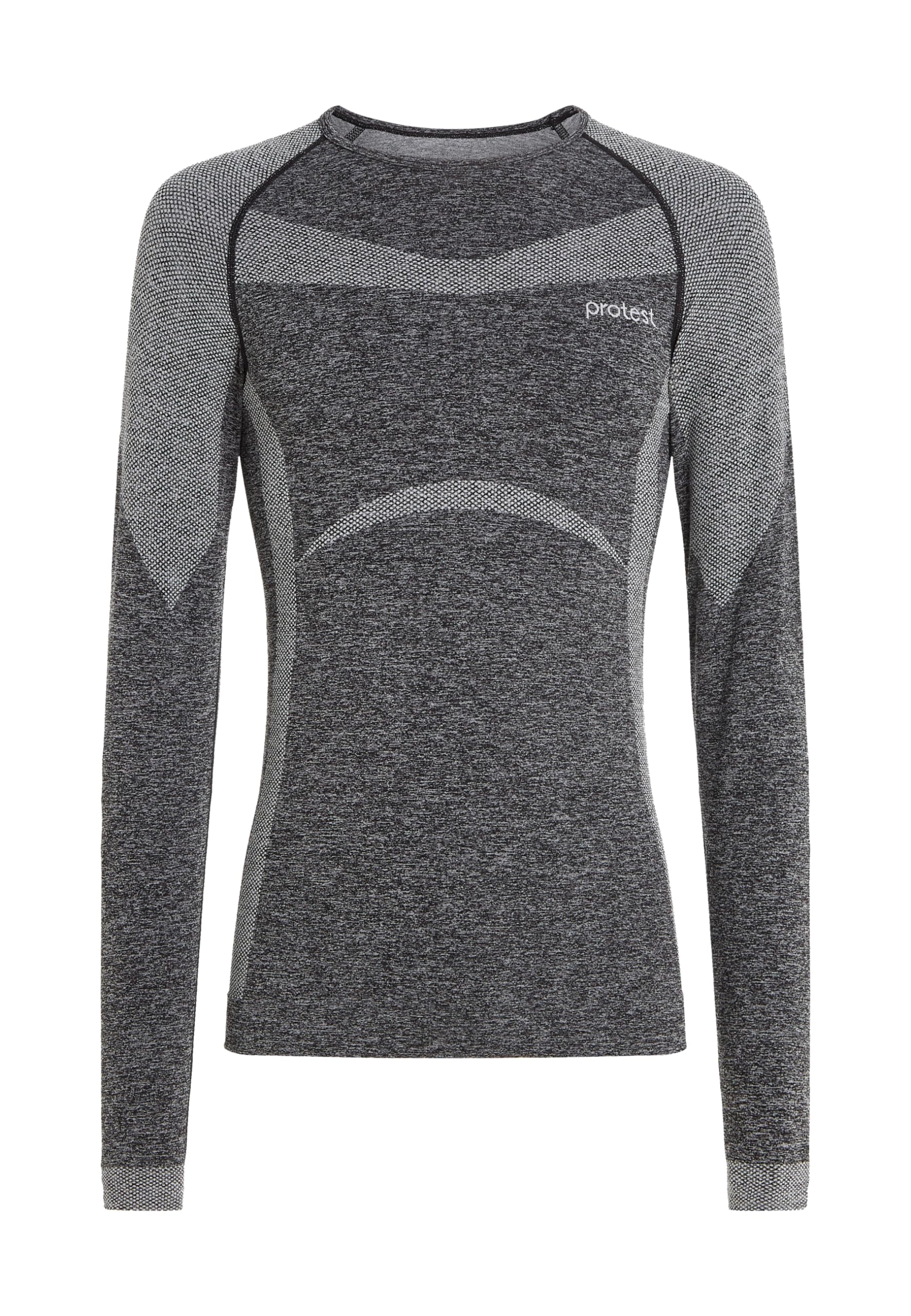 Protest Ladies, Women Thermal Top PRTKOMBU Thermo Shirt Dark Grey Melee M/L