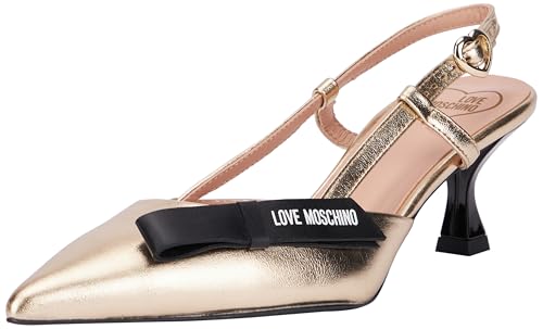 Love Moschino Damen Ja10345g1lif0900 Sandalen Absatz, Platin, 36 EU