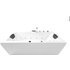 Basera® Indoor Whirlpool Badewanne Naxos Basic 160 x 75 cm