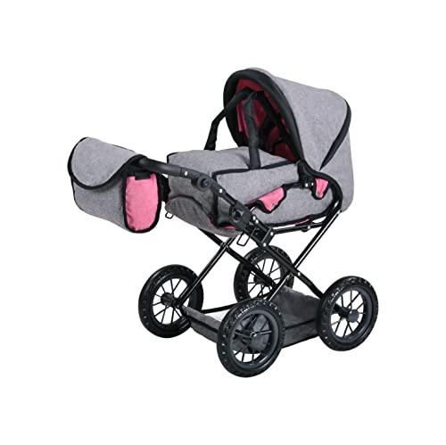 Knorrtoys Puppenwagen "Ruby - jeans grey"