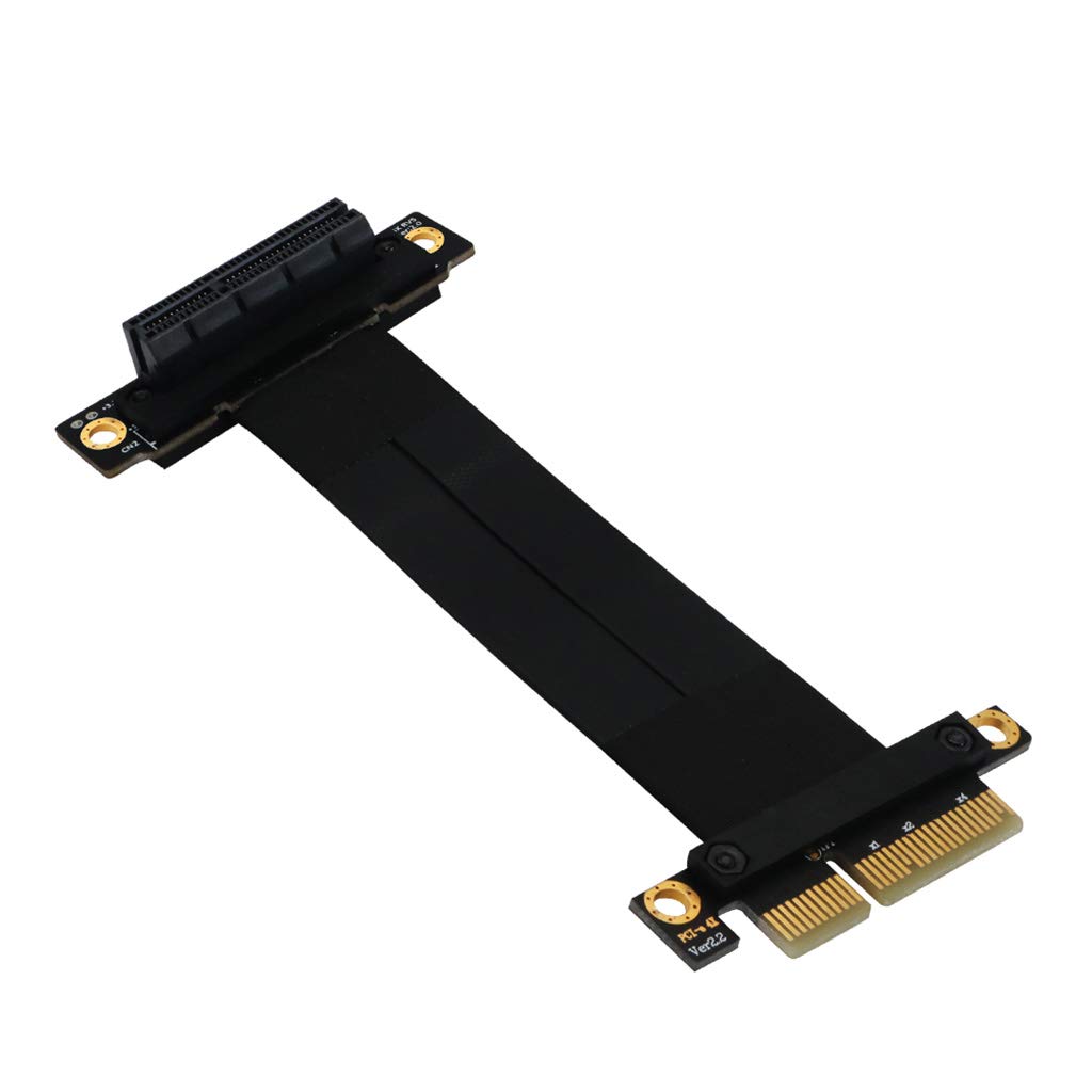 Qsvbeeqj Flexibles Kabel PCIe Grafikkarte 270 Grad PCI E Express Kartenadapter Extender PCI Express 270 Grad