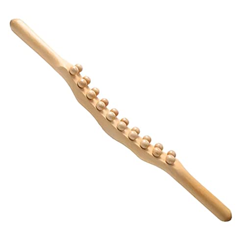 Holzmassagewerkzeuge, 59,9 cm Perlen, Holzschaber, Massagestange, Muskelentspannung, Sha Scrapping Massagegerät, Handmassagestab für Nacken und Rücken