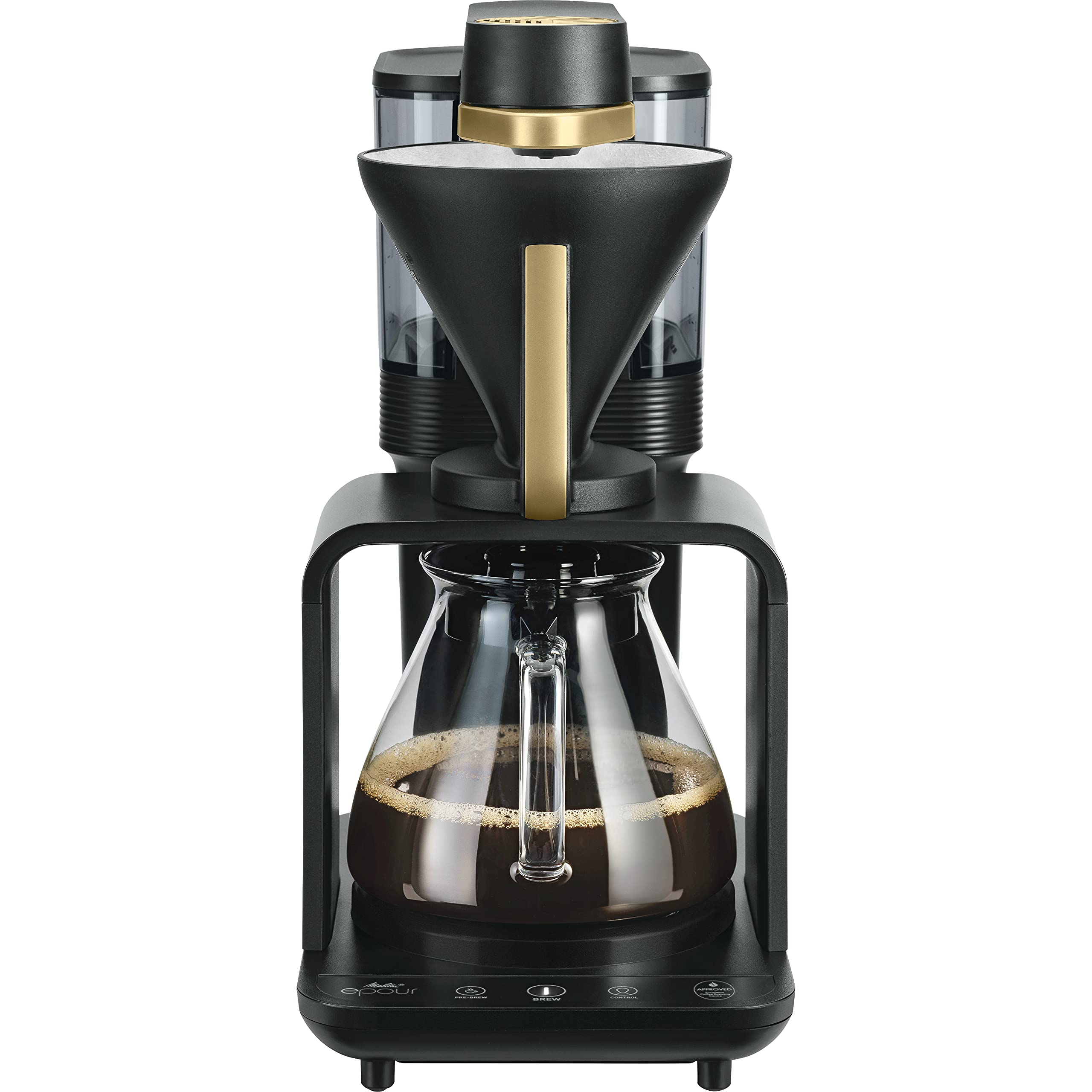 Melitta epour Kaffeemaschine, schwarz-gold