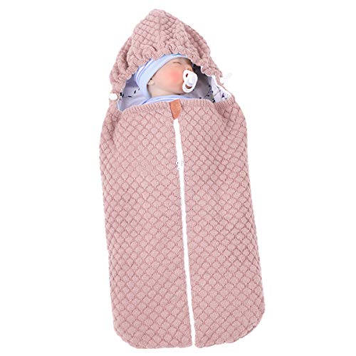 Nicoone Baby Stricken Schlafsack Neugeborenen Swaddle Decke Kinderwagen Wrap für 0-6 Monate Babys