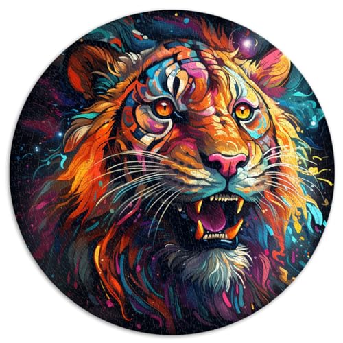 Puzzles für wilde Tiger, Puzzles 1000 Teile, 26,5 x 26,5 Zoll, Lernpuzzle, Familienspiel und interessante Puzzles zur Stressreduzierung