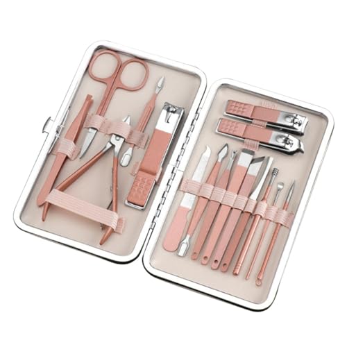 Maniküre-Set, Pediküre-Set, Nagelschere für Zuhause, Arbeitsplatz, Outdoor-Reisen, E74C3TK302132, RG, 16