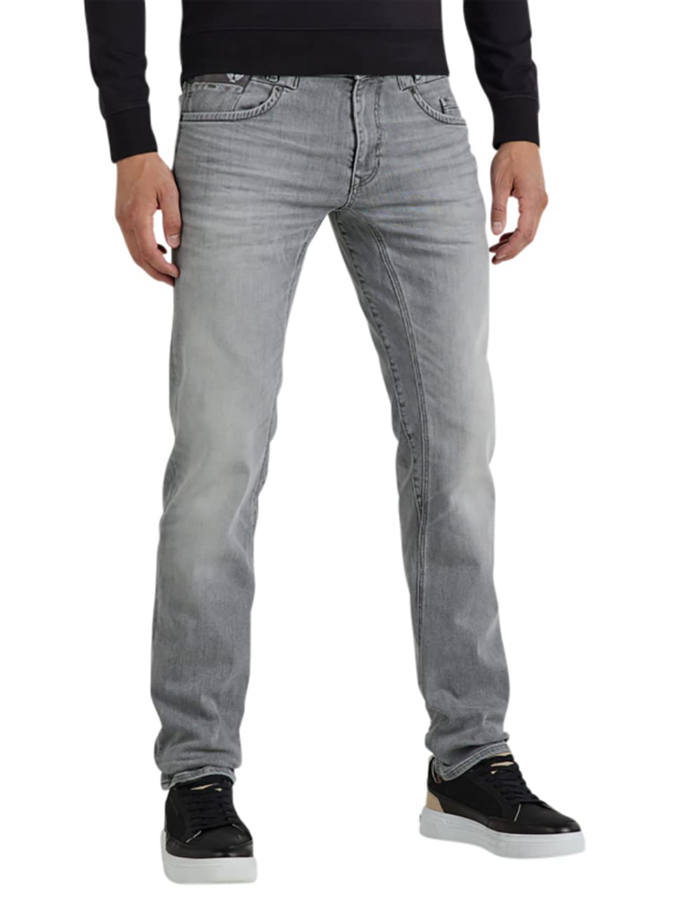 PME Legend Herren Jeans Commander 3.0 Grey Denim Comfort hellgrau - 33/34