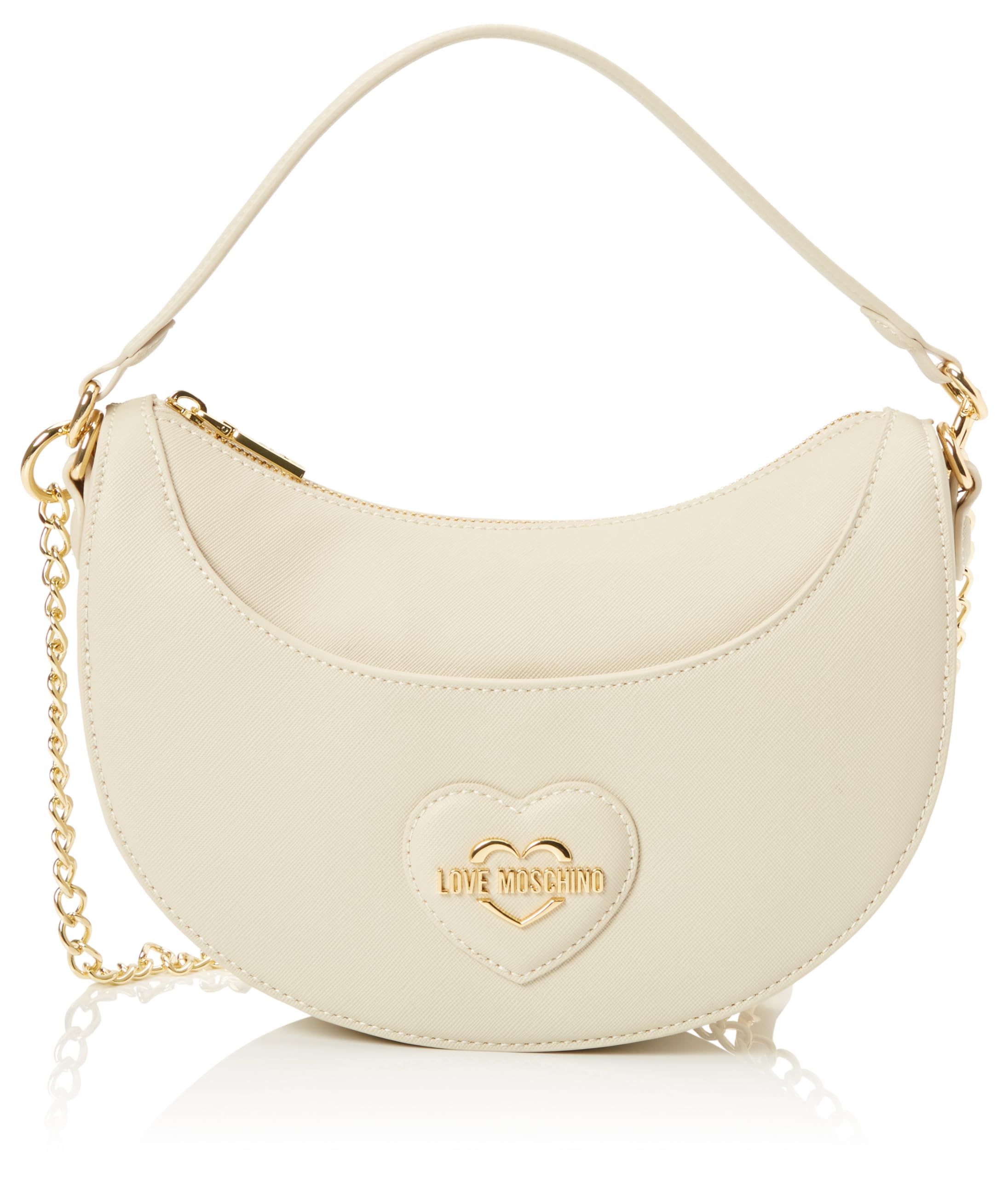 Love Moschino Damen Schultertasche, Elfenbein Schultertasche, Elfenbein