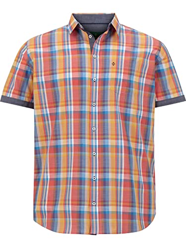 Charles Colby Herren Kurzarm Kurzarmhemd Duke Cormack orange XL - 43/44