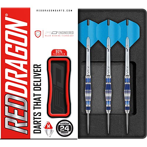 RED DRAGON Galactics 24g Tungsten Darts mit Flights und Schäfte