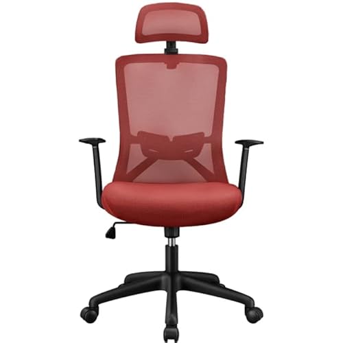 Ergonomischer Chefsessel, Computerstuhl aus Netzgewebe, Schreibtischstuhl für das Homeoffice mit Sitzschieber, verstellbarer Lendenwirbelstütze, Kopfstütze, bequemer Chefsessel mit Drehfunktion und