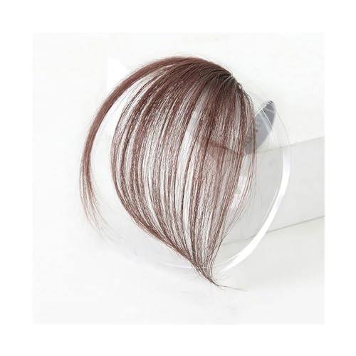 Pony Extension für Damen Schräge Pony-Perücke, natürliche Stirn, teilweise Luft-Pony-Perücke, weiblich, unsichtbar, nahtlos, gefälschter Pony Fringe Bangs(4/30HL)