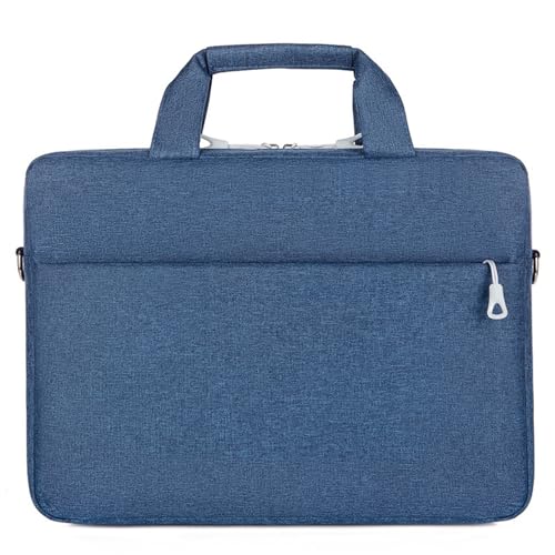 Computertasche aus Oxford-Stoff, 35,6 cm (14/15,6 Zoll), Laptoptasche mit Griff, Laptop-Umhängetasche für Herren, Damen, Studenten, blau, 15.6 inches