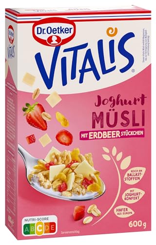 Dr. Oetker Vitalis Joghurtmüsli: Frühstücksmüsli & für Zwischendurch, hervorragend mit Milch, Joghurt oder Obst, 6er Packung, (6 x 600g)