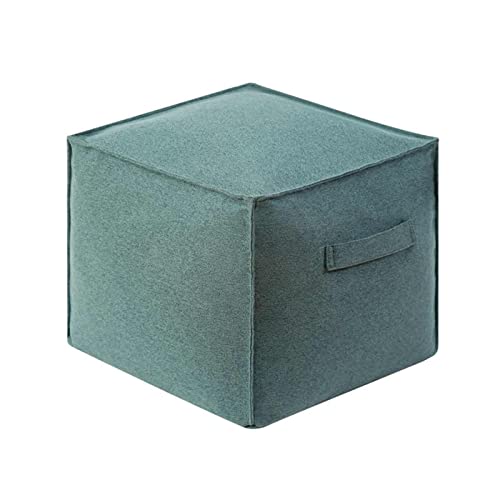 KLLJHB Sofabezug, solider Fußstützenbezug für Sitzsack, Tatami-Fußhocker, kleiner quadratischer Sitzpouf (Farbe: C) (E 45 x 40 x 45 cm)