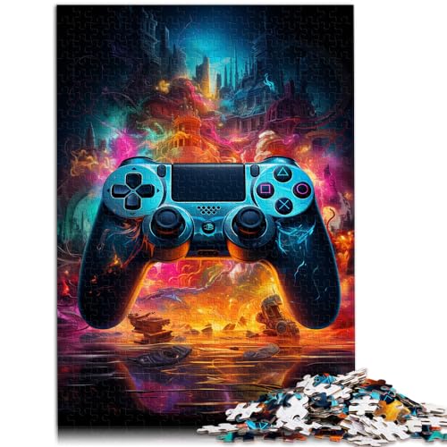 Puzzle-Geschenk, buntes Gamecontroller-Puzzle für Erwachsene, 1000 Teile, Holzpuzzle, Familienspiele, Weihnachts- und Geburtstagsgeschenke, 1000 Teile (50 x 75 cm)