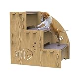 LearnLyrics Hundetreppe Hochbetten - Holzhaustiertreppe, rutschfeste Haustiertreppe | Bequeme Kleine Hundetreppe Hochbetten, Hölzerne Haustiertreppe Katzen Hunde, Hundetreppe Schlafzimmer Rampe