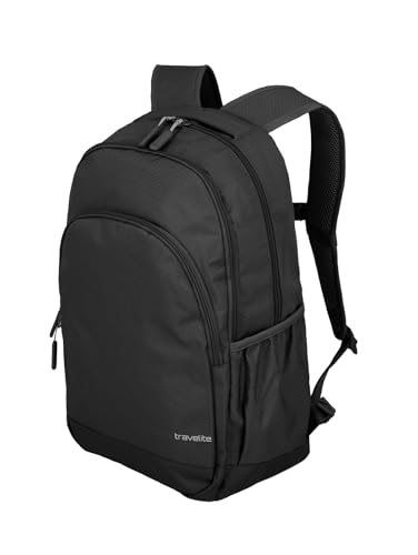 travelite Handgepäck Rucksack mit gepoltertem Laptopfach, Laptop Rucksack 15,6 Zoll, KICK OFF, Tagesrucksack für Urlaub und Sport, 45 cm, 22 Liter