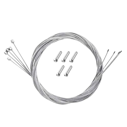 5 PCS Fahrradbremsenleitung Straßen-Mountainbike-Bremskabel Universal-Fahrradschaltkabel Langlebiger Straßen-MTB-Bremsschaltdraht(Shifter Cable)