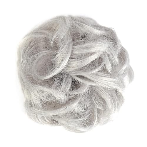 Haarknoten (1/2 Stück) Dutt-Pferdeschwanz-Haarverlängerungen for Frauen, Mädchen, Kinder, synthetische lockige Donut-Chignon-Haarteile, elastisches Haarband, Hochsteckfrisur, Chignon, flauschiges, uno